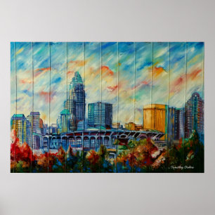 Charlotte, North Carolina Skyline Canvas Print