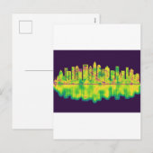 Charlotte North Carolina Skyline Feestdagenkaart (Voorkant / Achterkant)