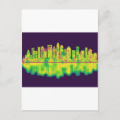 Charlotte North Carolina Skyline Feestdagenkaart (Voorkant)