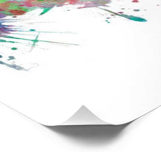 Charlotte North Carolina Skyline Foto Afdruk (Hoek)