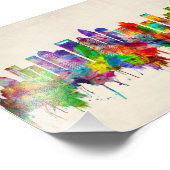 Charlotte North Carolina Skyline Foto Afdruk (Hoek)