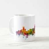Charlotte North Carolina Skyline Koffiemok (Voorkant links)