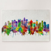 Charlotte North Carolina Skyline Legpuzzel (Horizontaal)