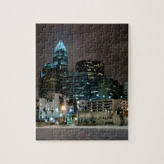 Charlotte, North Carolina skyline Legpuzzel (Verticaal)