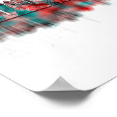 Charlotte North Carolina Skyline Poster (Hoek)
