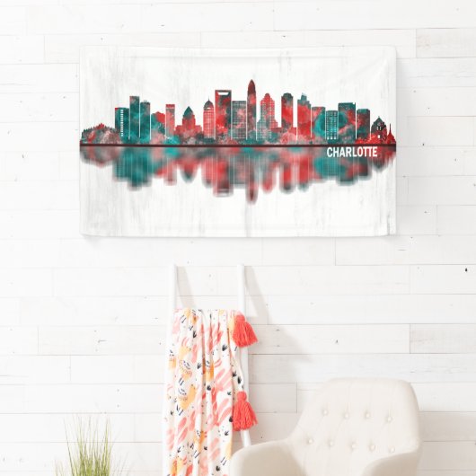 Charlotte North Carolina Skyline Spandoek (Insitu)