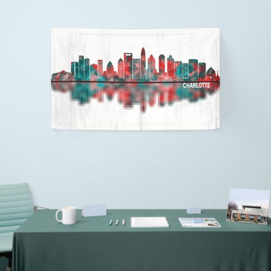 Charlotte North Carolina Skyline Spandoek (Beurs)
