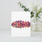Charlotte North Carolina Skyline Uitnodiging Briefkaart (Staand voorkant)