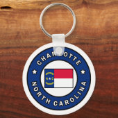 Charlotte North Carolina Sleutelhanger (Voorkant)