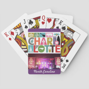 Charlotte North Carolina-spelkaarten Pokerkaarten