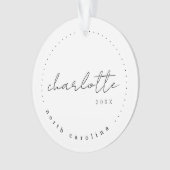 Charlotte North Carolina Travel USA Simple Ornament (voorkant)