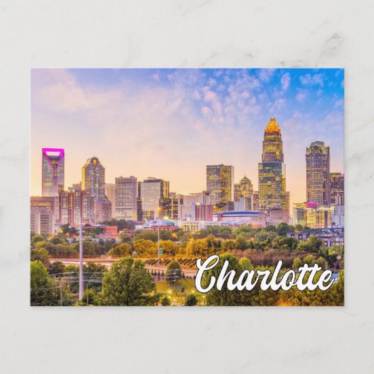 Charlotte, North Carolina, Verenigde Staten Briefkaart (Voorkant)