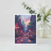 Charlotte North Carolina Vintage Travel Briefkaart (Staand voorkant)