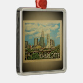 Charlotte North Carolina Vintage Travel Ornament (Rechts)