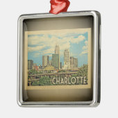 Charlotte North Carolina Vintage Travel Ornament (Links)
