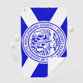 Charlotte (North Carolina) vlag Golf Towel Golfhanddoek (Insitu)