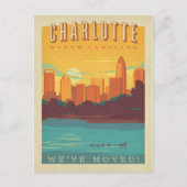 Charlotte, North Carolina | We hebben ons verplaat Uitnodiging Briefkaart (Voorkant)
