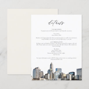 CHARLOTTE NORTH CAROLINA Wedding Details Kaart