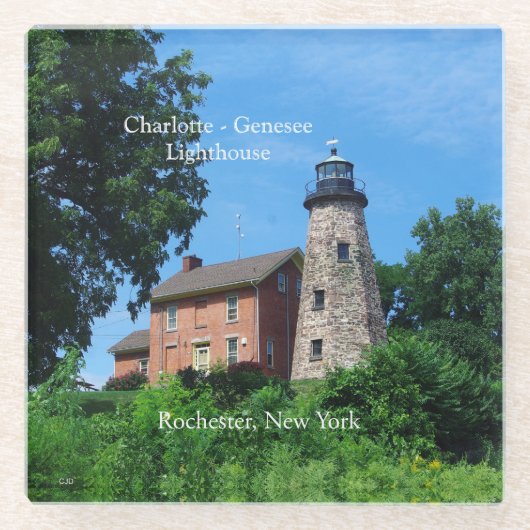 Charlotte - onderzetter vuurtoren Genesee (Voorkant)