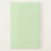 Charlotte Personalized Blue Waterverf Heart Planner (Achterkant)