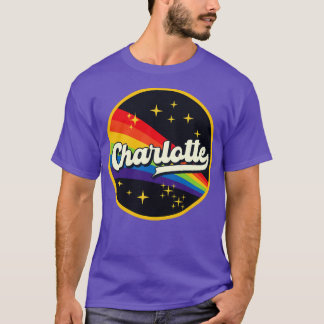 Charlotte regenboog in ruimte  stijl t-shirt