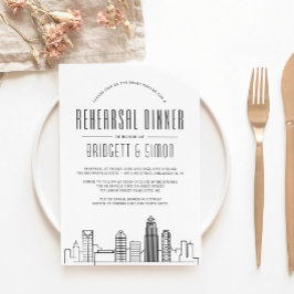 Charlotte Rehearsal Dinner | City Skyline Kaart