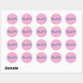 Charlotte  ronde sticker (Vel)