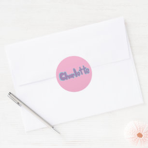Charlotte ronde sticker
