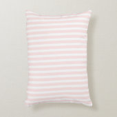 Charlotte Roze en White Stripes Baby Roze Decoratief Kussen (Voorkant(Verticaal))