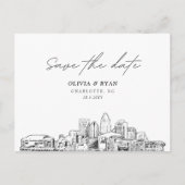 Charlotte Save the Date Briefkaart Wedding (Voorkant)