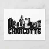 Charlotte Skyline Briefkaart (Voorkant)