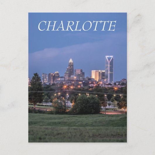 Charlotte skyline briefkaart (Voorkant)
