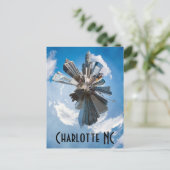 charlotte skyline briefkaart (Staand voorkant)