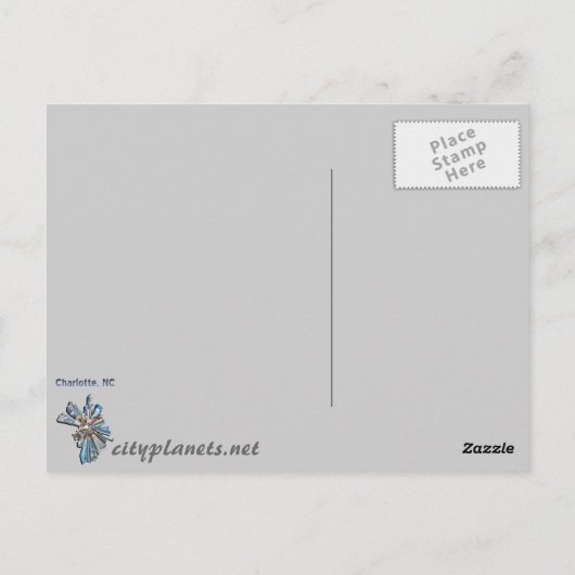charlotte skyline briefkaart (Achterkant)