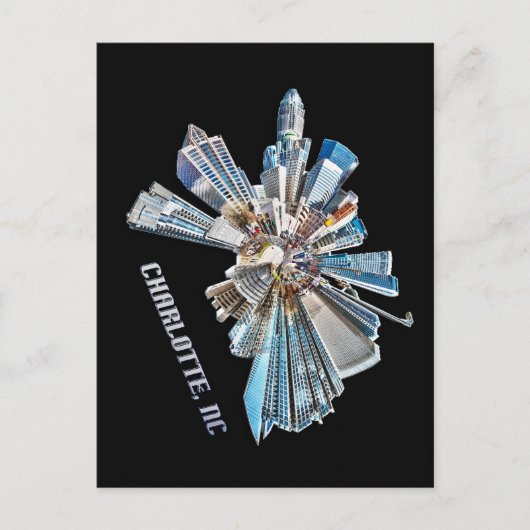 charlotte skyline briefkaart (Voorkant)
