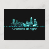 Charlotte Skyline Briefkaart (Voorkant)