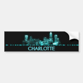 Charlotte Skyline Bumpersticker (Voorkant)