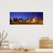 Charlotte Skyline Dawn - vol @ 49.5x18.5 Poster (Keuken)