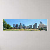 Charlotte Skyline Day - vol @ 30.5x7.5 Poster (Voorkant)