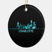 Charlotte Skyline Keramisch Ornament (Links)
