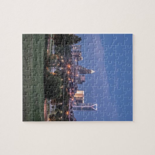 Charlotte skyline legpuzzel (Horizontaal)