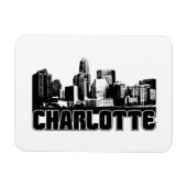 Charlotte Skyline Magneet (Horizontaal)