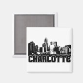 Charlotte Skyline Magneet (Voorkant / Achterkant)