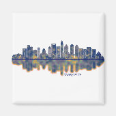 Charlotte Skyline Magneet (Voorkant)