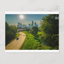 charlotte skyline noord carolina briefkaart