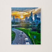 Charlotte Skyline North Carolina Legpuzzel (Verticaal)
