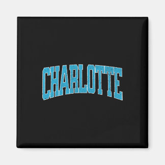 Charlotte Soccer Vintage City  Magneet