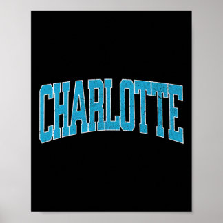 Charlotte Soccer Vintage City  Poster