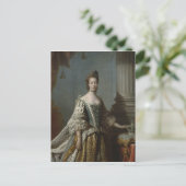 Charlotte Sophia van Mecklenburg-Strelitz, 1762 Briefkaart (Staand voorkant)