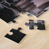 Charlotte stadscentrum bij zonsondergang, North Ca Legpuzzel (Zijkant)
